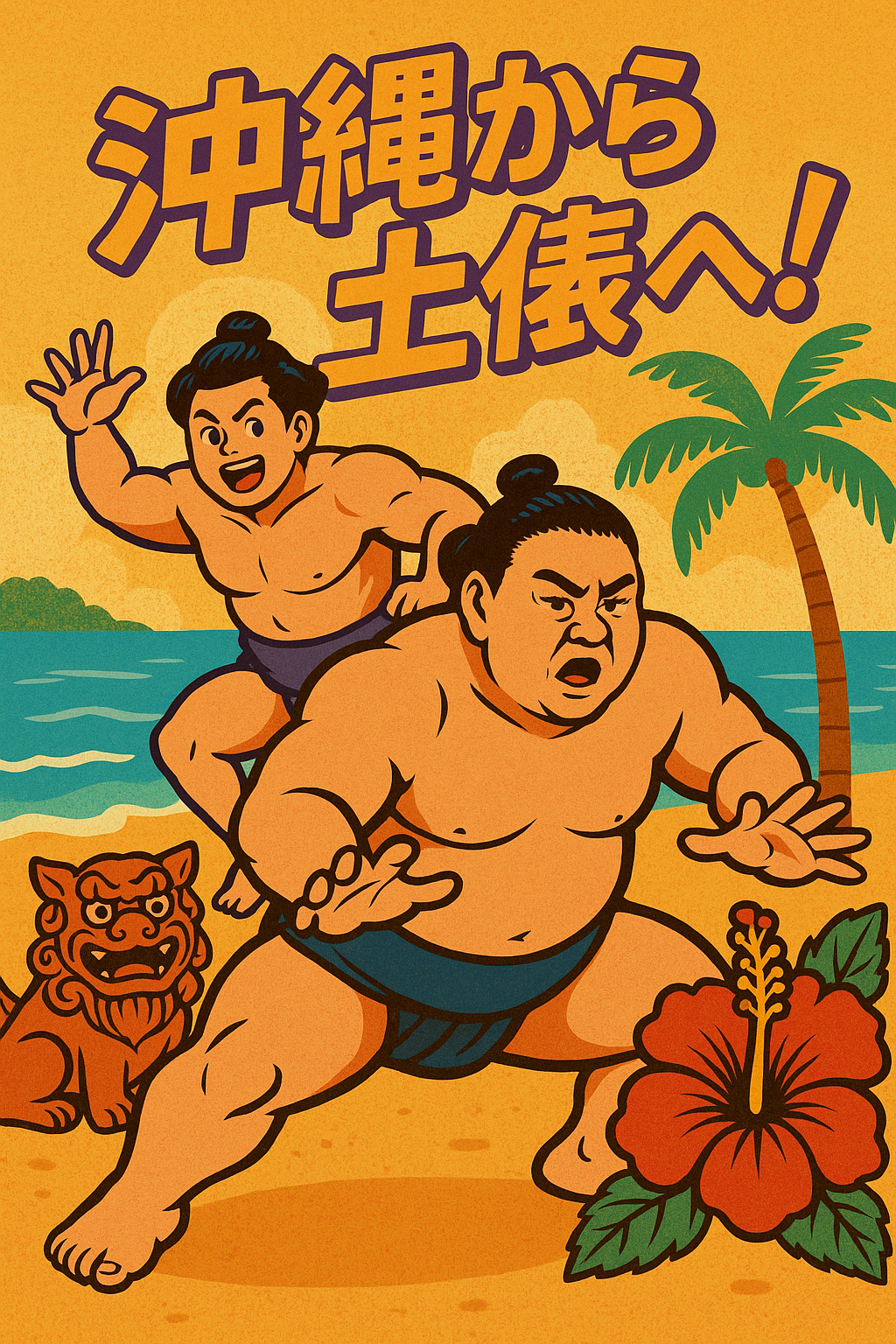「土俵に吹く島風！美ノ海と嘉陽、沖縄出身力士たちの今場所奮闘記」🌺🌀