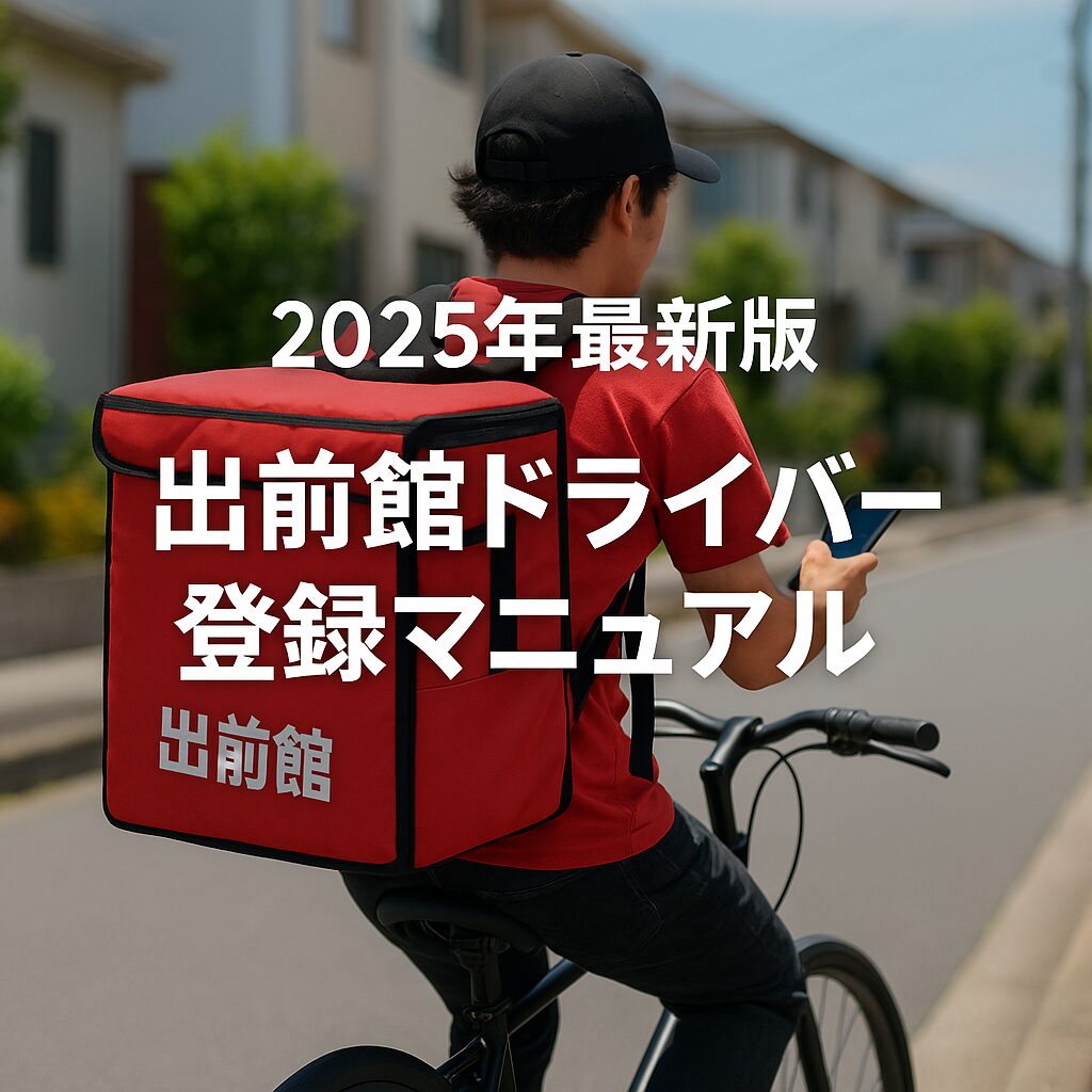 【2025年最新版】出前館ドライバー登録のやり方まとめ！
