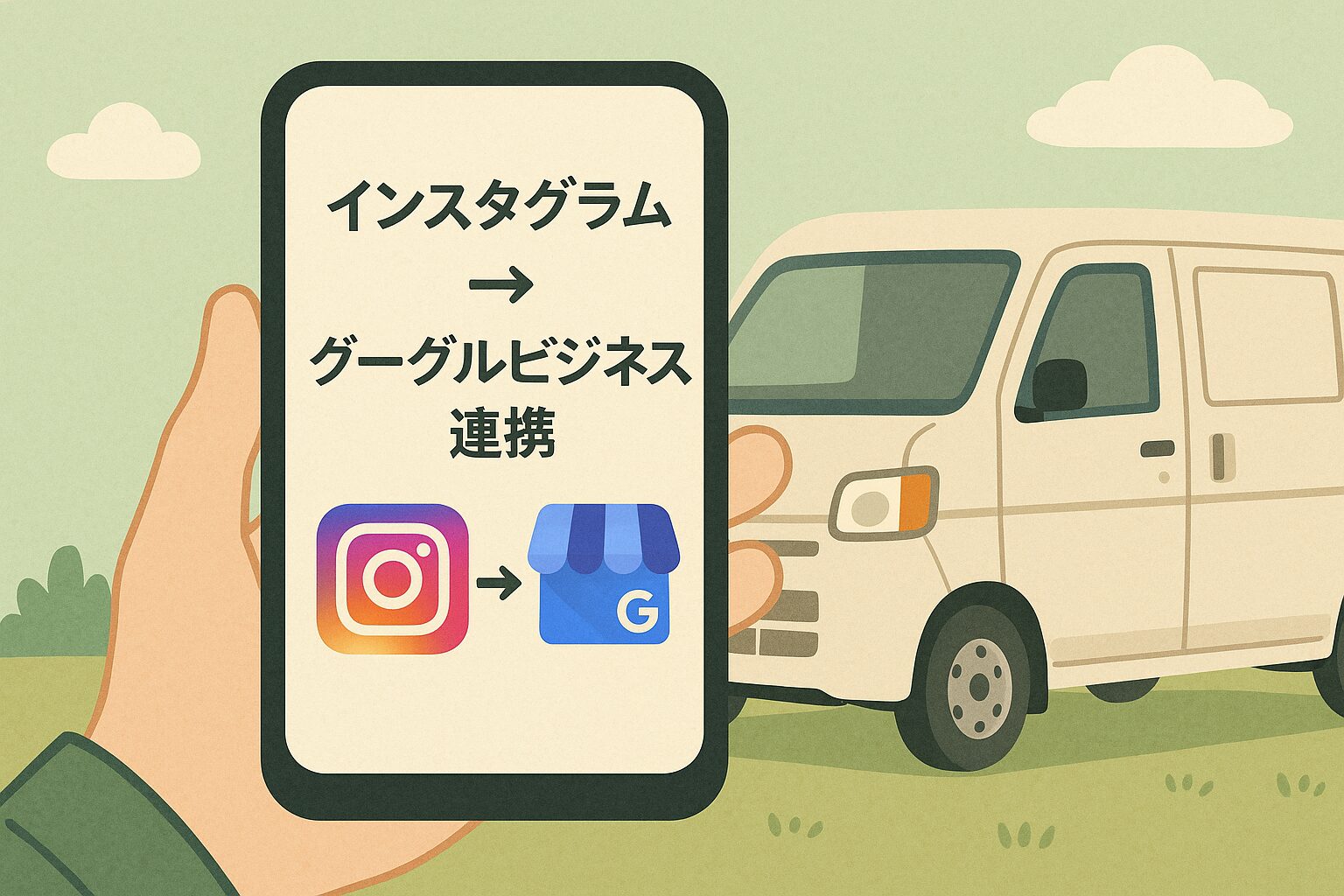 📱InstagramとGoogleビジネスプロフィールを自動連携！【軽貨物集客・中級編】