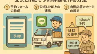 📲公式LINE(無料プラン)で「予約の導線」をつくる方法（軽貨物・引越し業向け）💯