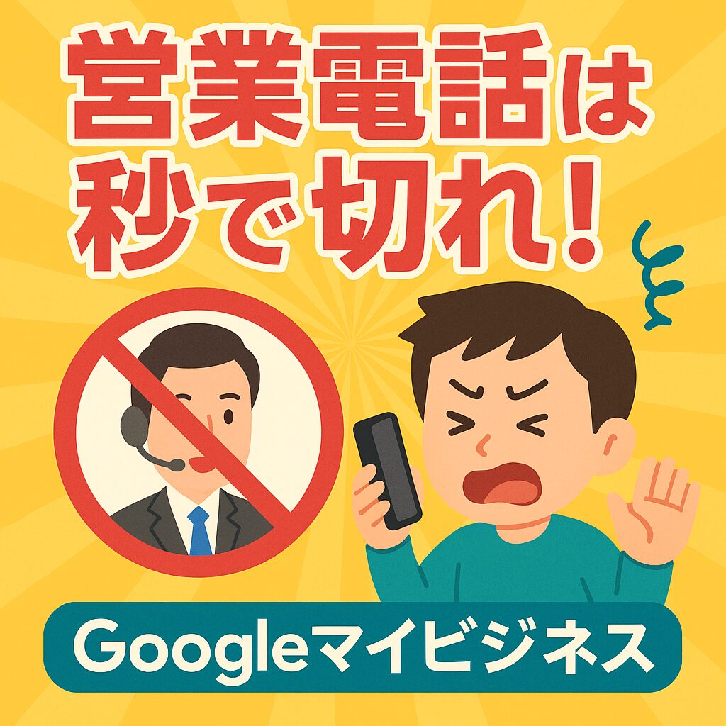 📞営業電話は秒で切れ！Googleマイビジネス掲載後のリアルな話