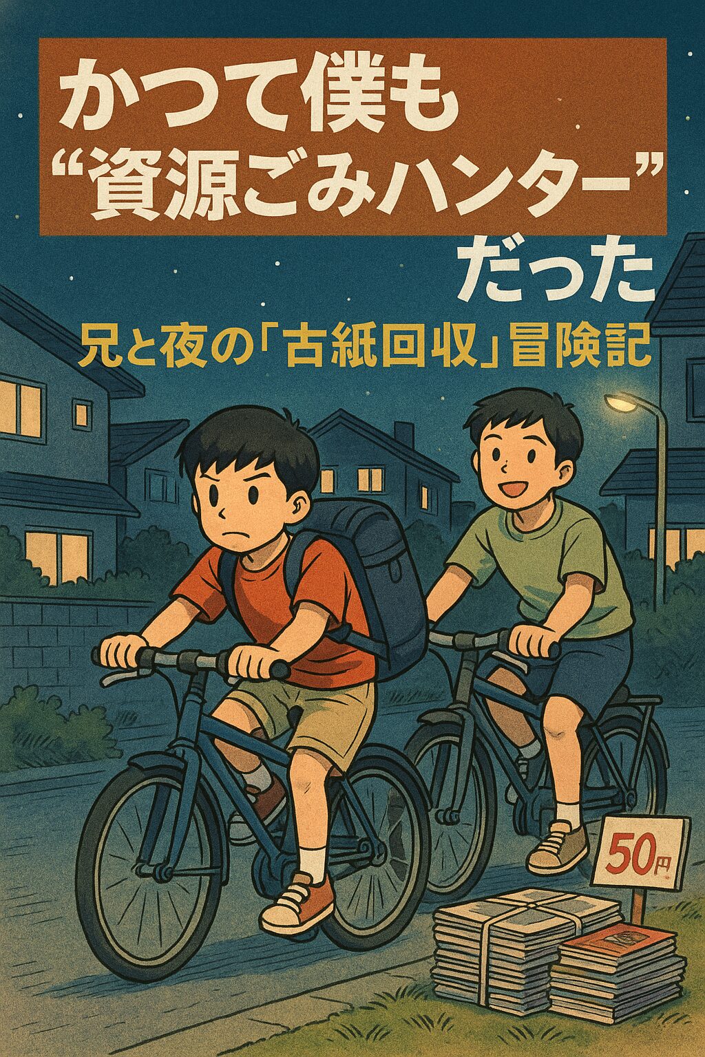 🧒【続編】かつて僕も“資源ごみあさり少年”だった──古紙回収と兄との夜の冒険