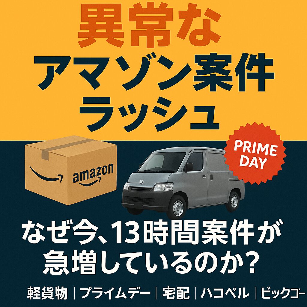 📦 異常な案件ラッシュ、その正体は「アマゾンのプライムデー」だった