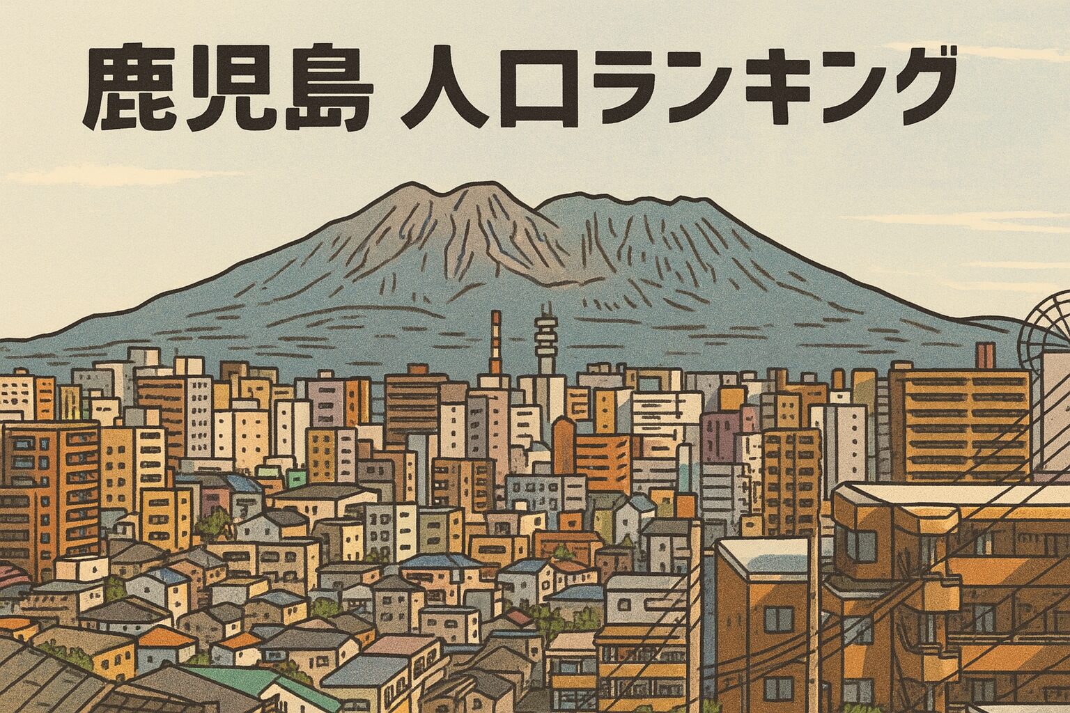 🏆鹿児島の都市力ランキング！～人口で見る“まちの勢い”～【2025年版】