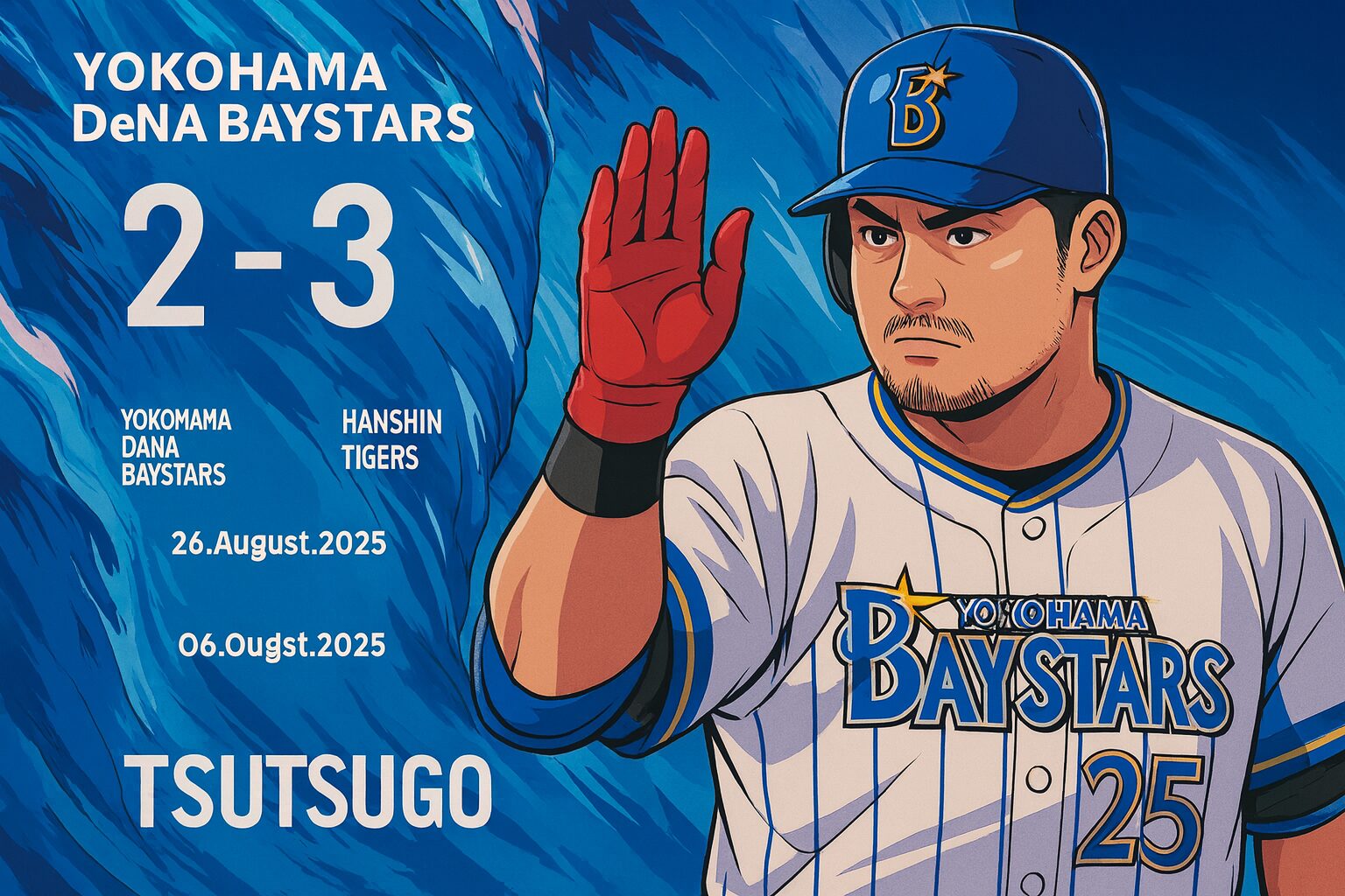 2025/8/26　●2-3阪神　筒香2発も…ケイ快投報われず、9回逆転負け