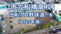 【市立船橋高校】出身のプロ野球選手一覧（2025年版）