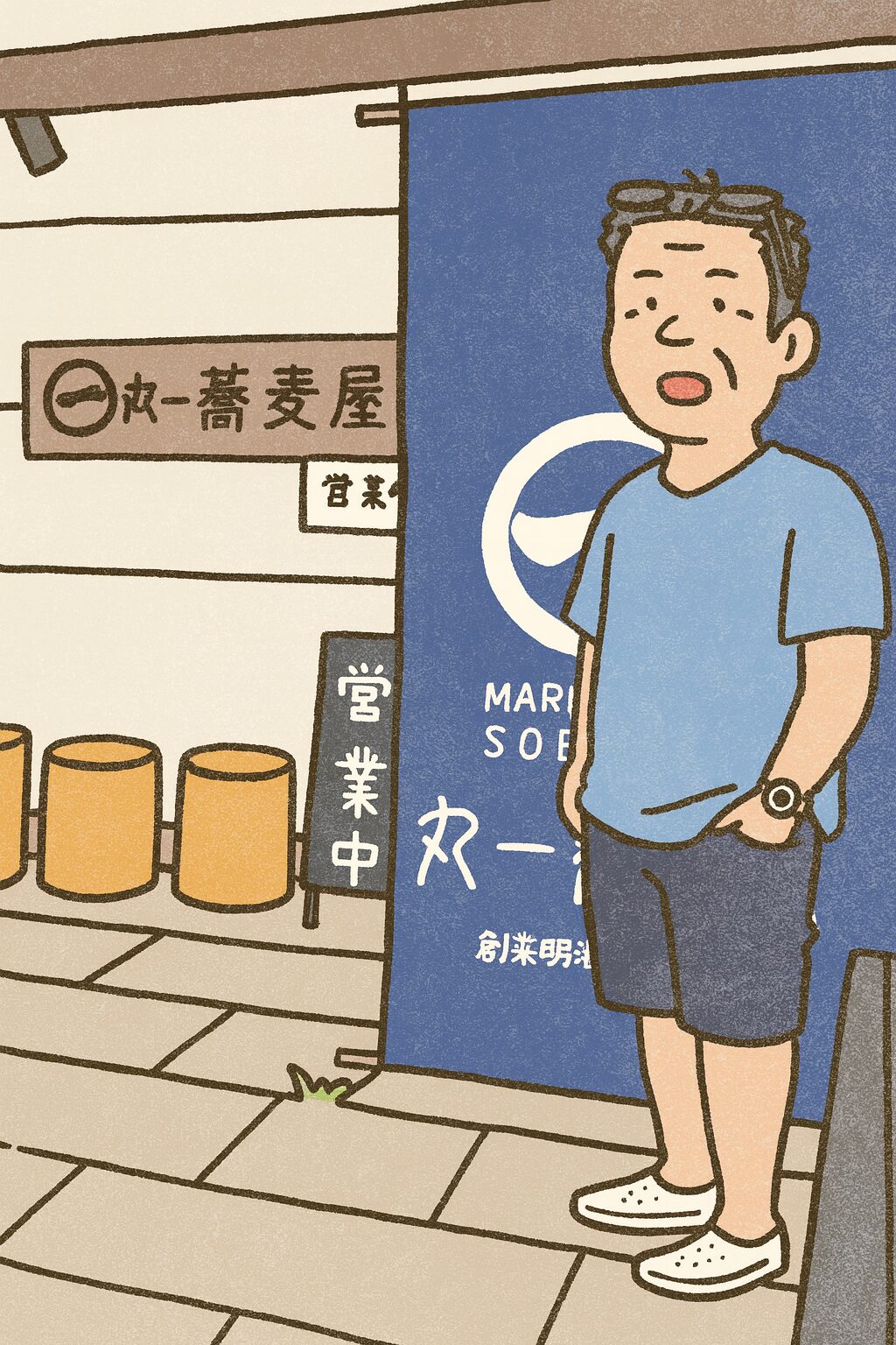 熊本・人吉「丸一蕎麦」再訪記 – 7年ぶりのかしわそば