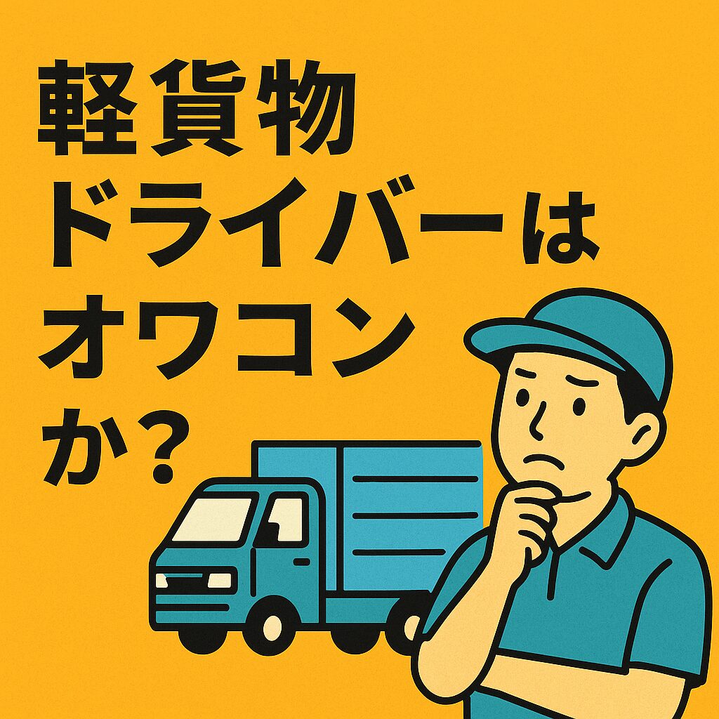 「軽貨物ドライバーは本当にオワコン？2025年のリアルを徹底解説」