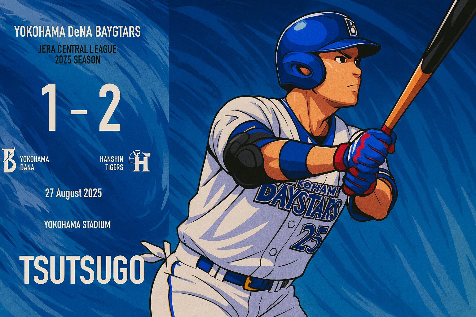 2025/8/27　●1-2阪神　筒香11号も打線沈黙…東の粘投実らず2連敗