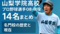 【山梨学院高校】プロ野球選手現役OB 14名まとめ！名門校の歴史と現在