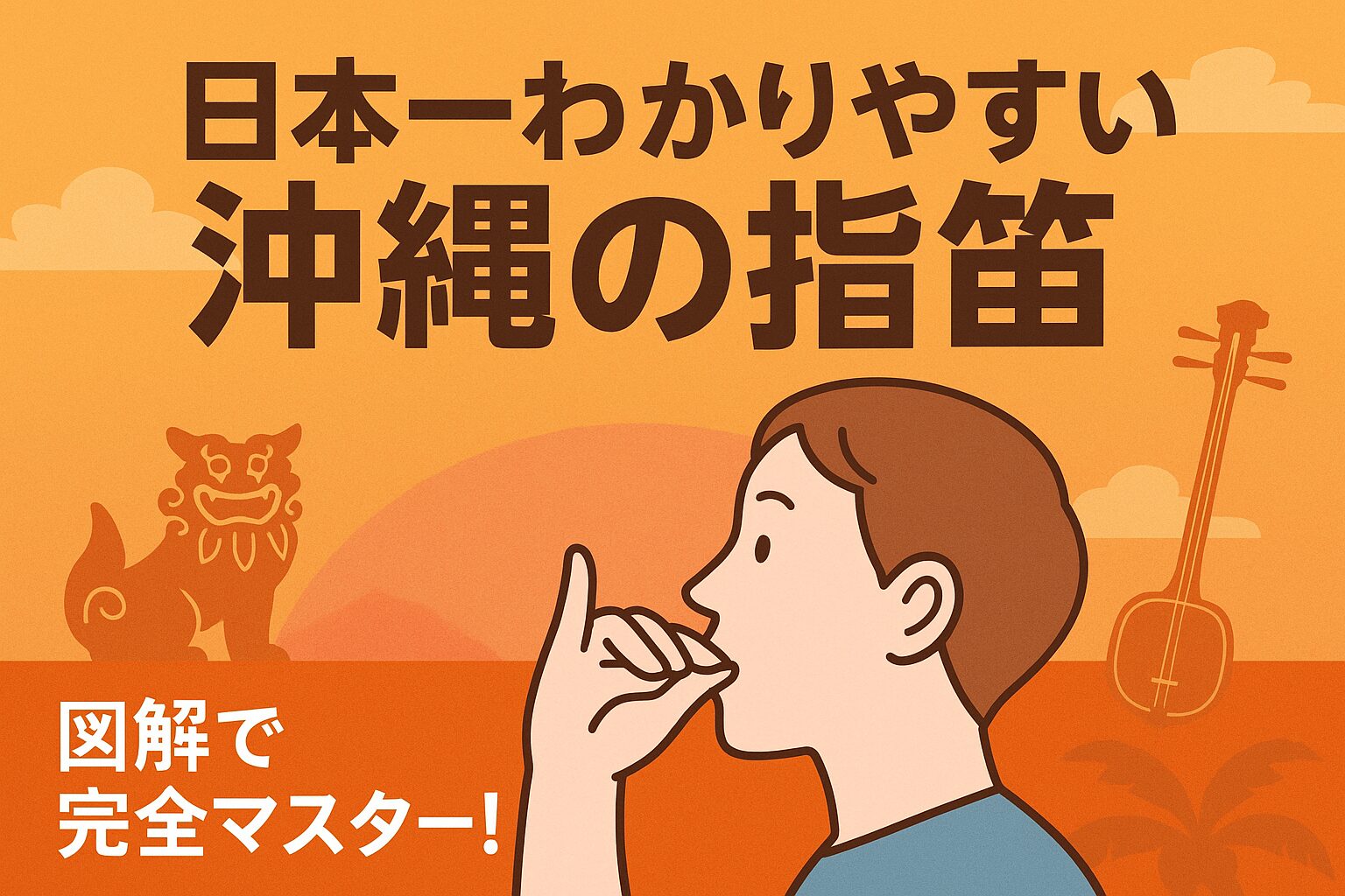 沖縄の指笛（しぶえ）の吹き方：文字だけ完全解説