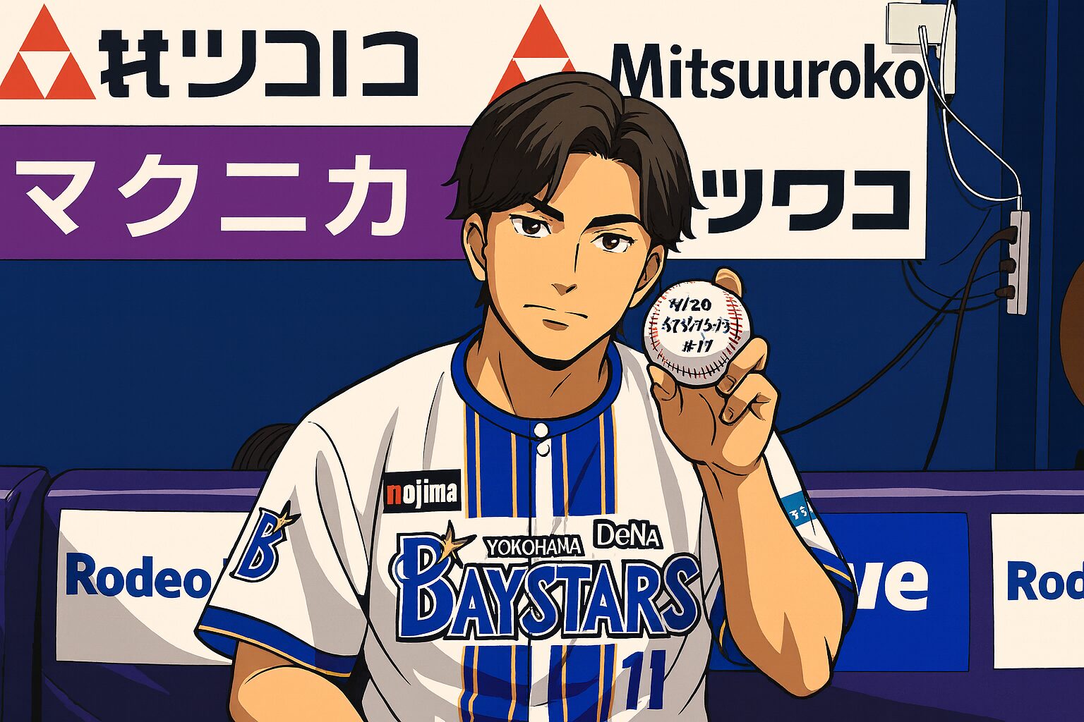 8/20　○7-4広島　東12勝目＆自援護2点打！打線爆発で快勝！