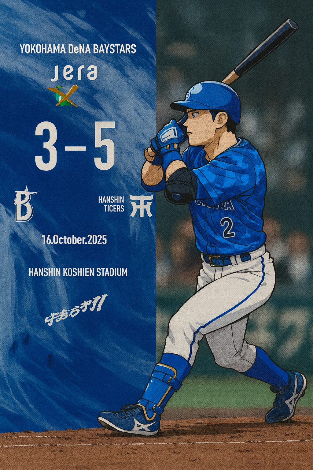 📰 2025年10月16日｜阪神 5-3 DeNA（CSファイナル第2戦）森下のサヨナラ弾で阪神が王手。DeNA、崖っぷちへ…⚾