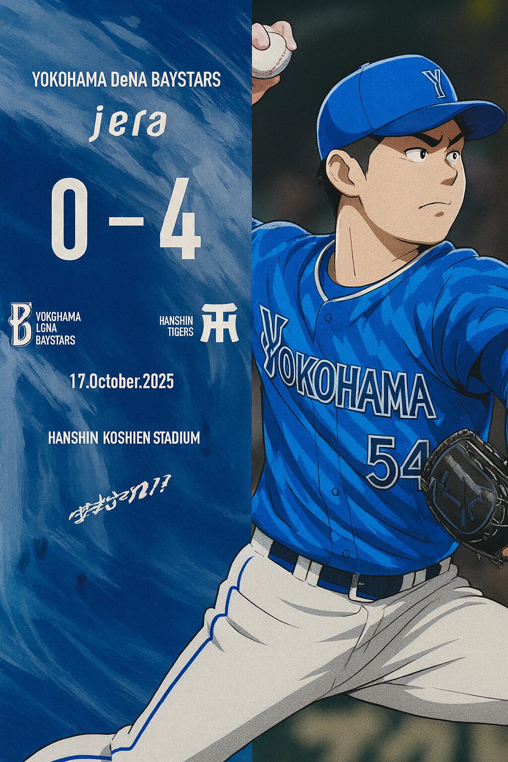 📰 2025年10月17日｜阪神 4-0 DeNA（CSファイナル第3戦）ベイスターズ、無念の完敗。三浦監督、5シーズンの航海に幕⚾