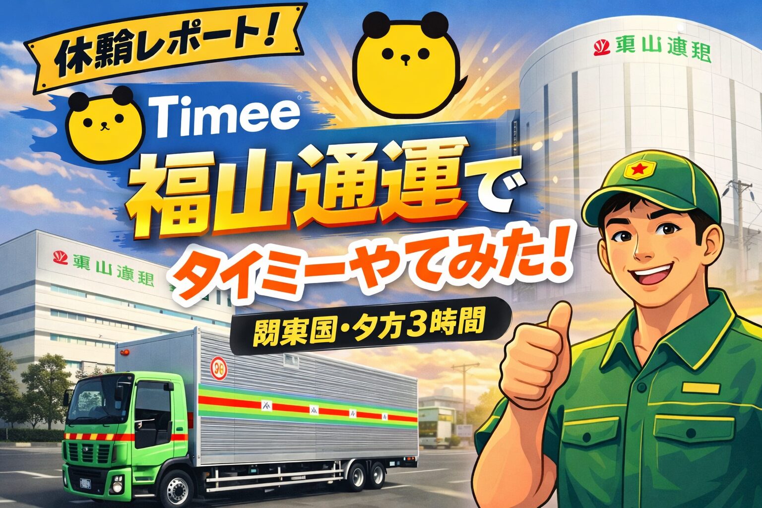 🚚【体験談】タイミーで福山通運に入ってみた正直な感想