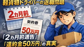 【軽貨物業界の闇】