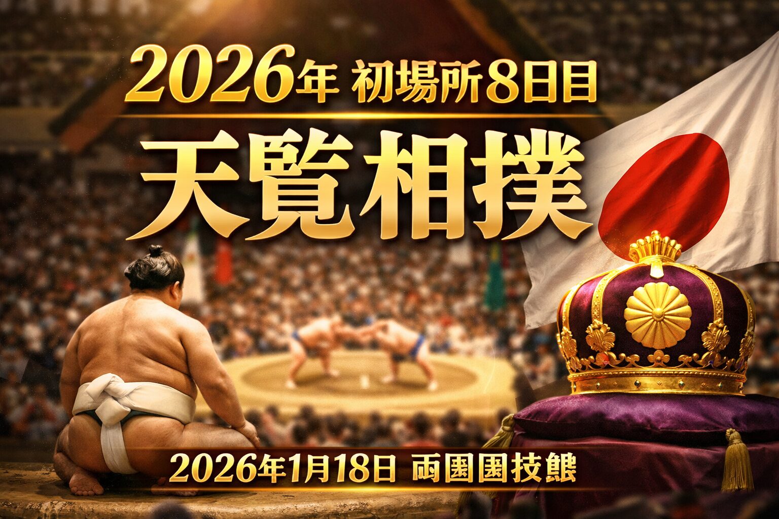 天覧相撲が“事前発表”された理由。初場所8日目が特別になる日（2026年1月18日）
