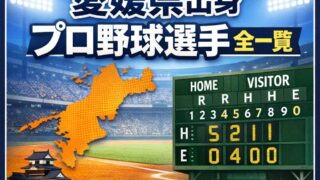 🧢【2026年版】愛媛県出身のプロ野球選手まとめ