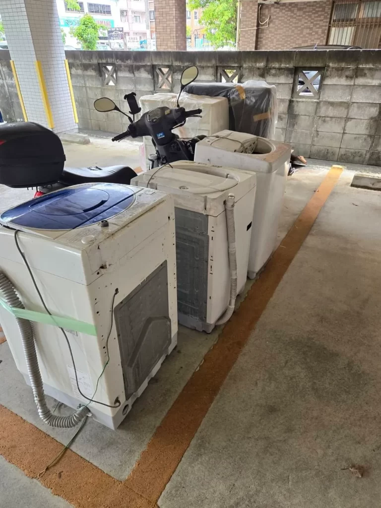 洗濯機３台運搬